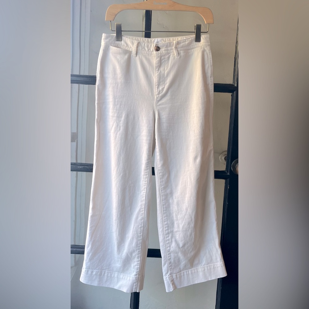 GAP Wide Leg Pants in White